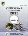 Drinking Water Statistics Sulawesi Tengah 2013